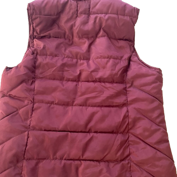 Guess Sherpa vest Eggplant purple with removable Hood XL - Picture 3 of 7